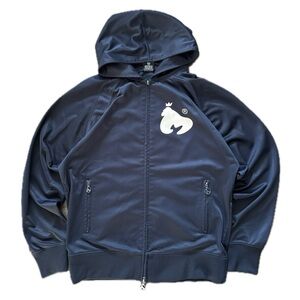 Money Retro Zip Hood in Patriot Blue